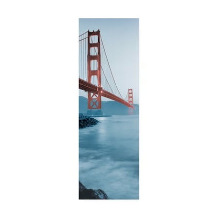 Alan Blaustein 'Golden Gate Bridge At Dawn (B)' Canvas Art,10x32